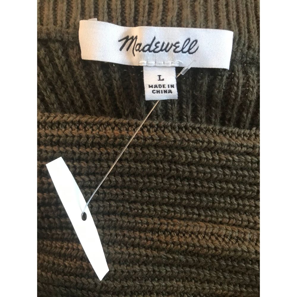 Madewell Sweater Thompson Pocket Boxy Pullover Elm - Picture 11 of 12